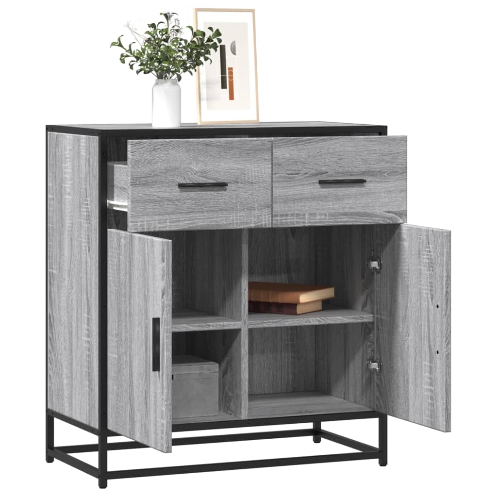 Συρταριέρα Γκρι sonoma 68x35x76 cm Ξύλινο μηχανουργικό ξύλο