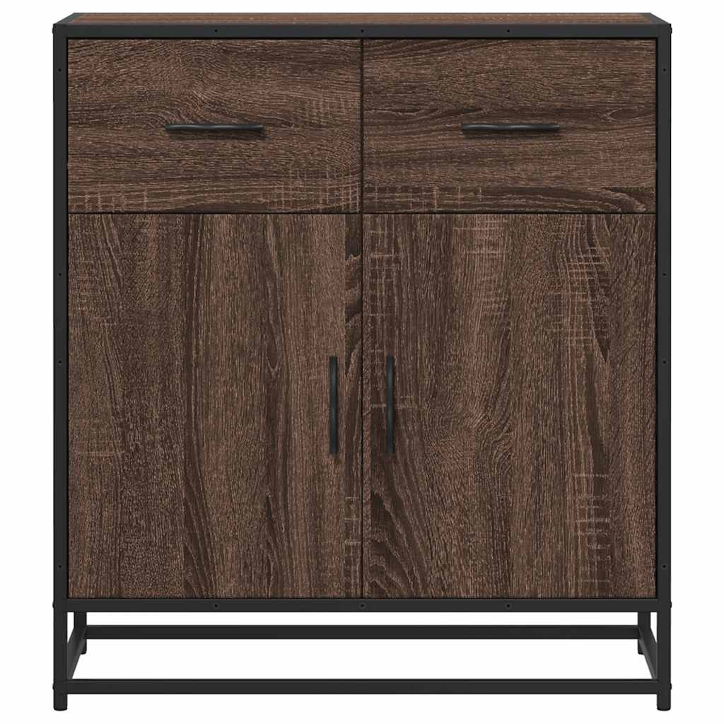 Συρταριέρα καφέ δρυς 68x35x76 cm Κατασκευασμένο ξύλο