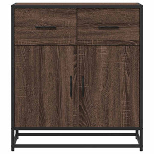 Συρταριέρα καφέ δρυς 68x35x76 cm Κατασκευασμένο ξύλο