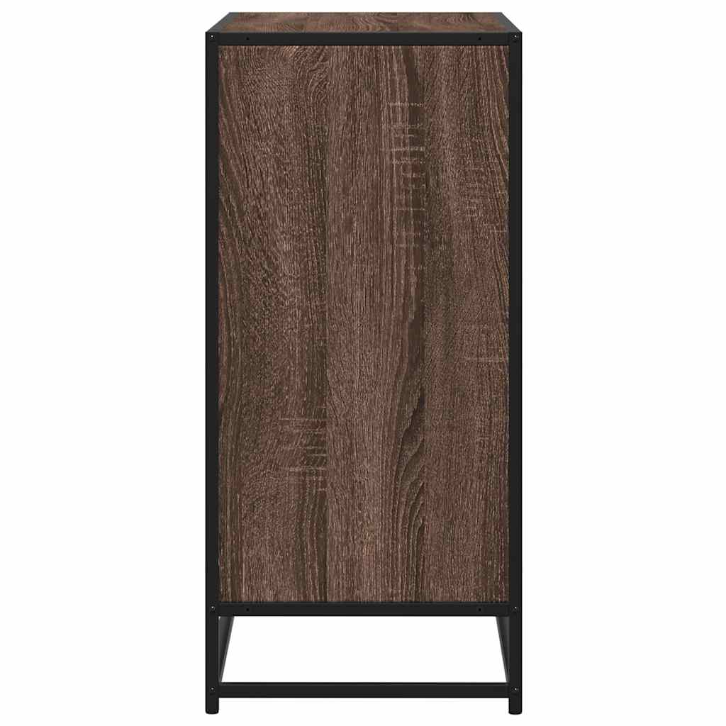 Συρταριέρα καφέ δρυς 68x35x76 cm Κατασκευασμένο ξύλο