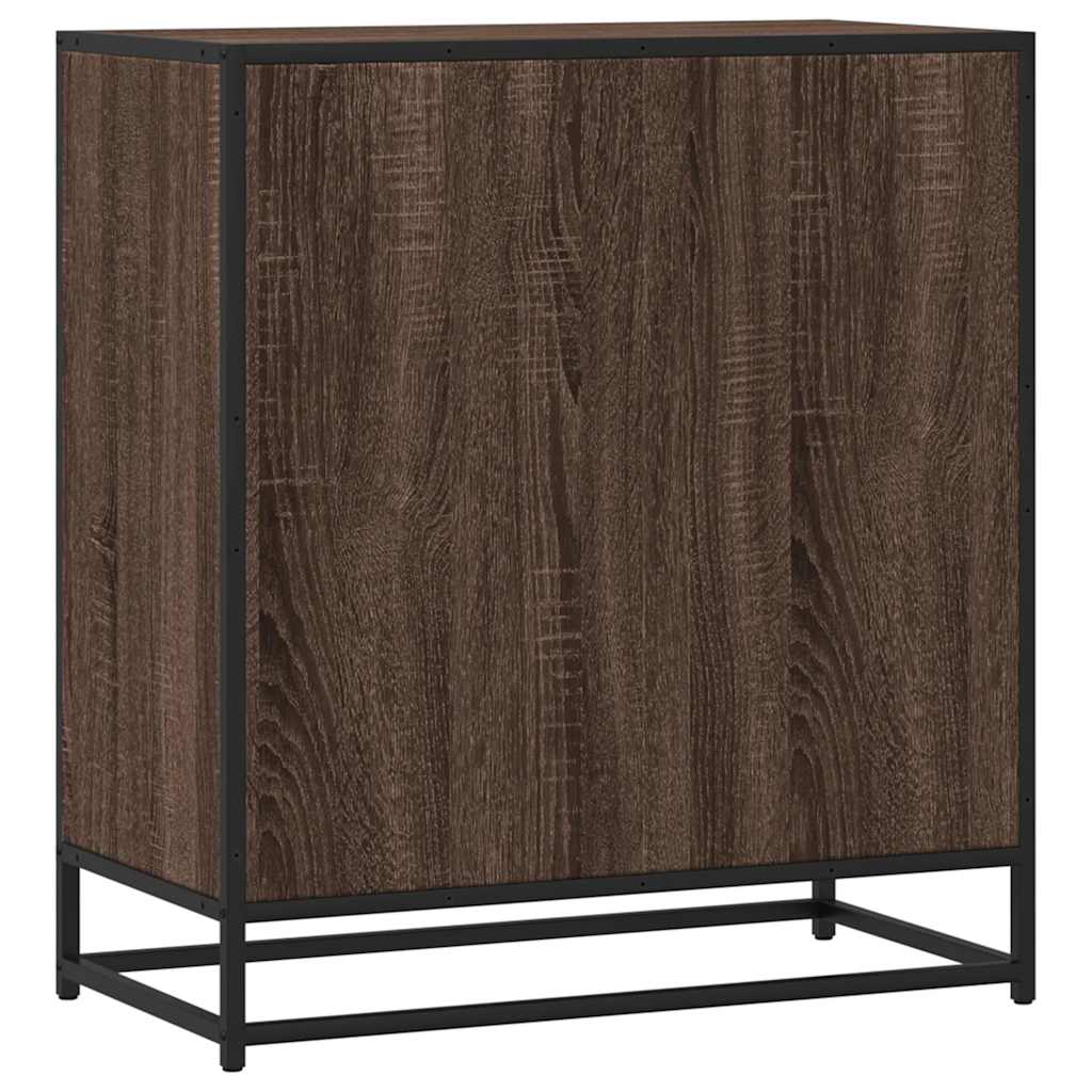 Συρταριέρα καφέ δρυς 68x35x76 cm Κατασκευασμένο ξύλο