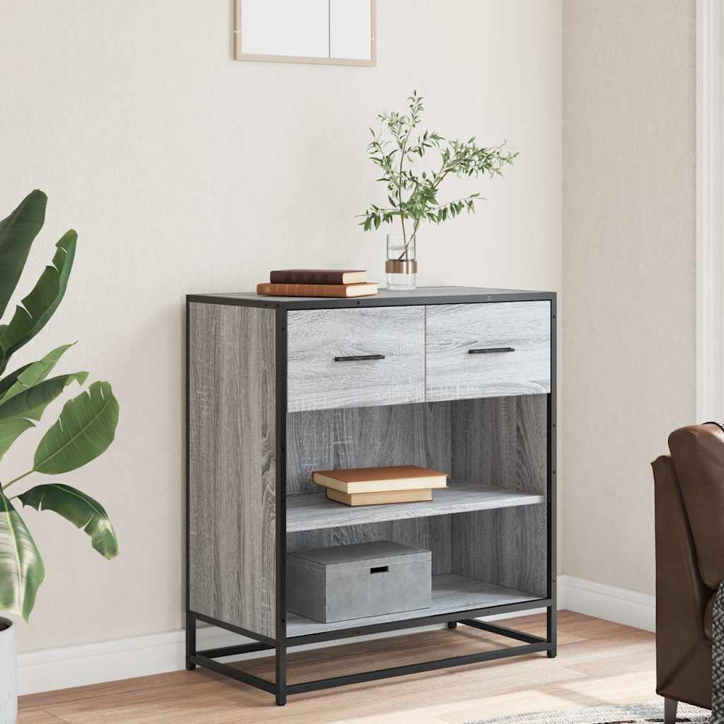Συρταριέρα Γκρι sonoma 68x35x76 cm Ξύλινο μηχανουργικό ξύλο
