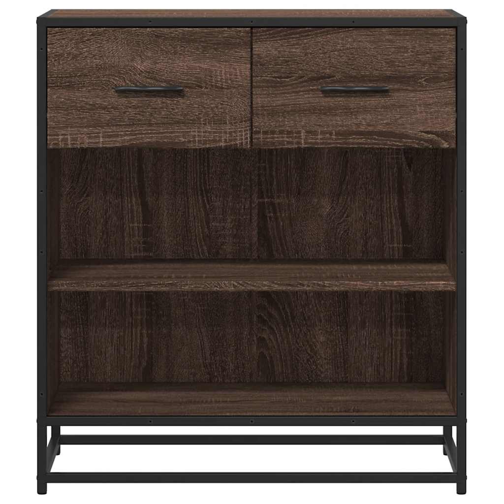 Συρταριέρα καφέ δρυς 68x35x76 cm Κατασκευασμένο ξύλο
