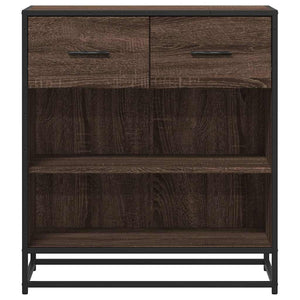 Συρταριέρα καφέ δρυς 68x35x76 cm Κατασκευασμένο ξύλο