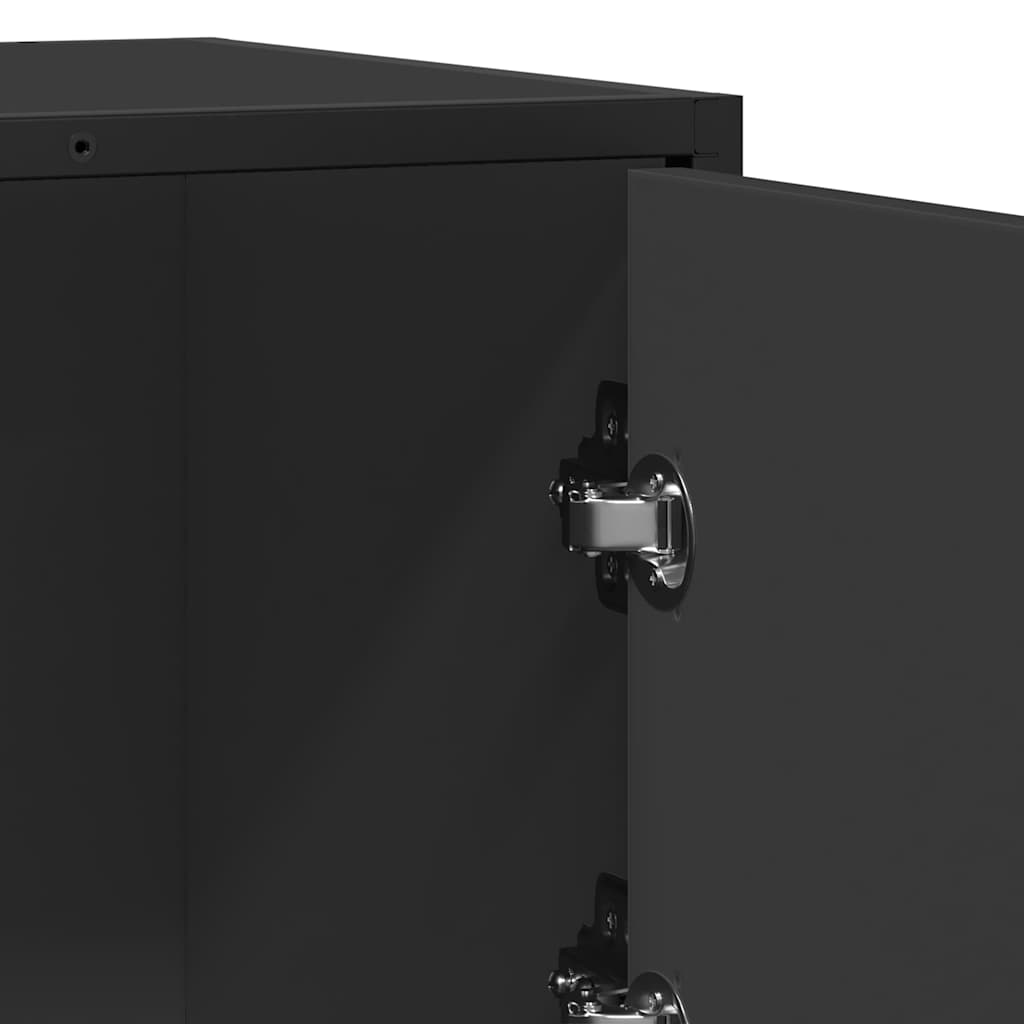 Συρταριέρα Μαύρο 68x35x76 cm Κατασκευασμένο ξύλο - Pakobazaar