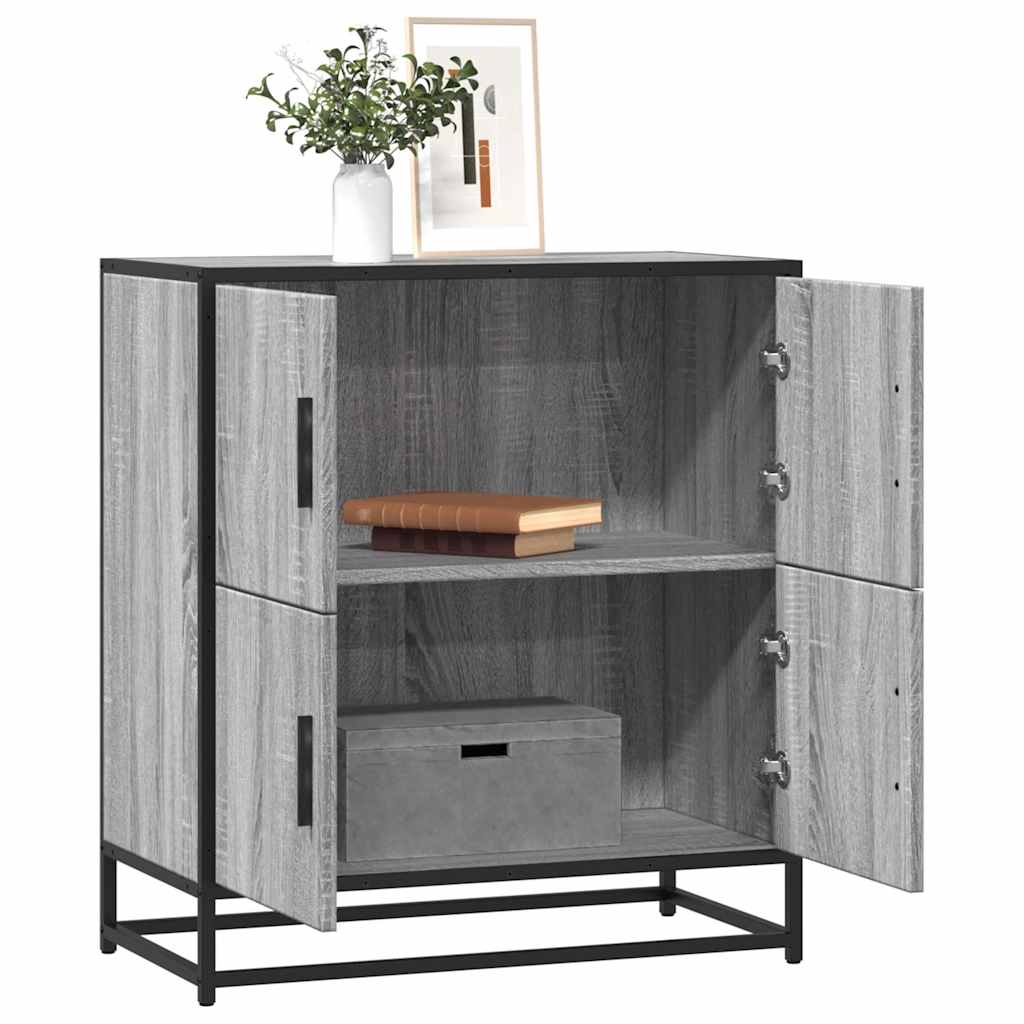 Συρταριέρα Γκρι sonoma 68x35x76 cm Ξύλινο μηχανουργικό ξύλο