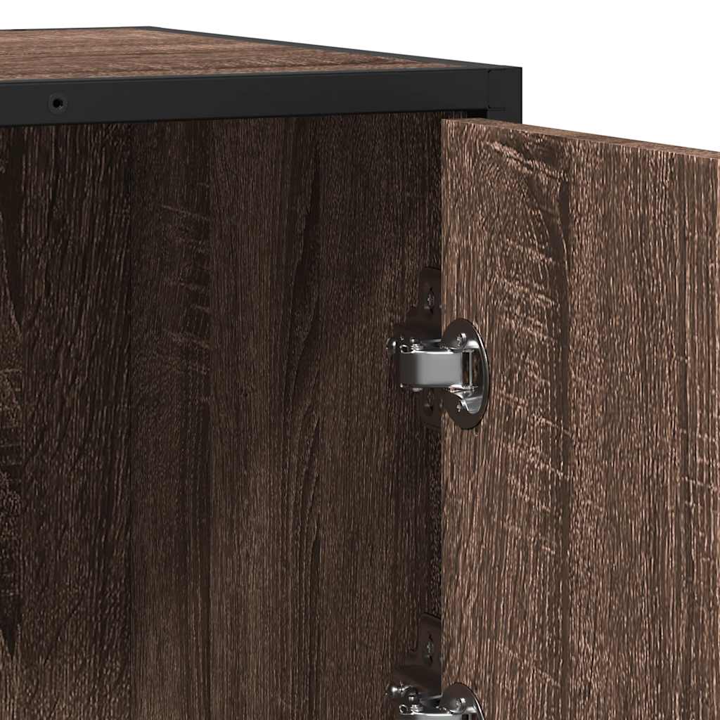 Συρταριέρα καφέ δρυς 68x35x76 cm Κατασκευασμένο ξύλο - Pakobazaar