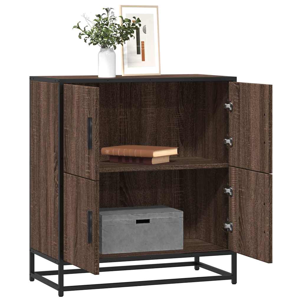 Συρταριέρα καφέ δρυς 68x35x76 cm Κατασκευασμένο ξύλο - Pakobazaar
