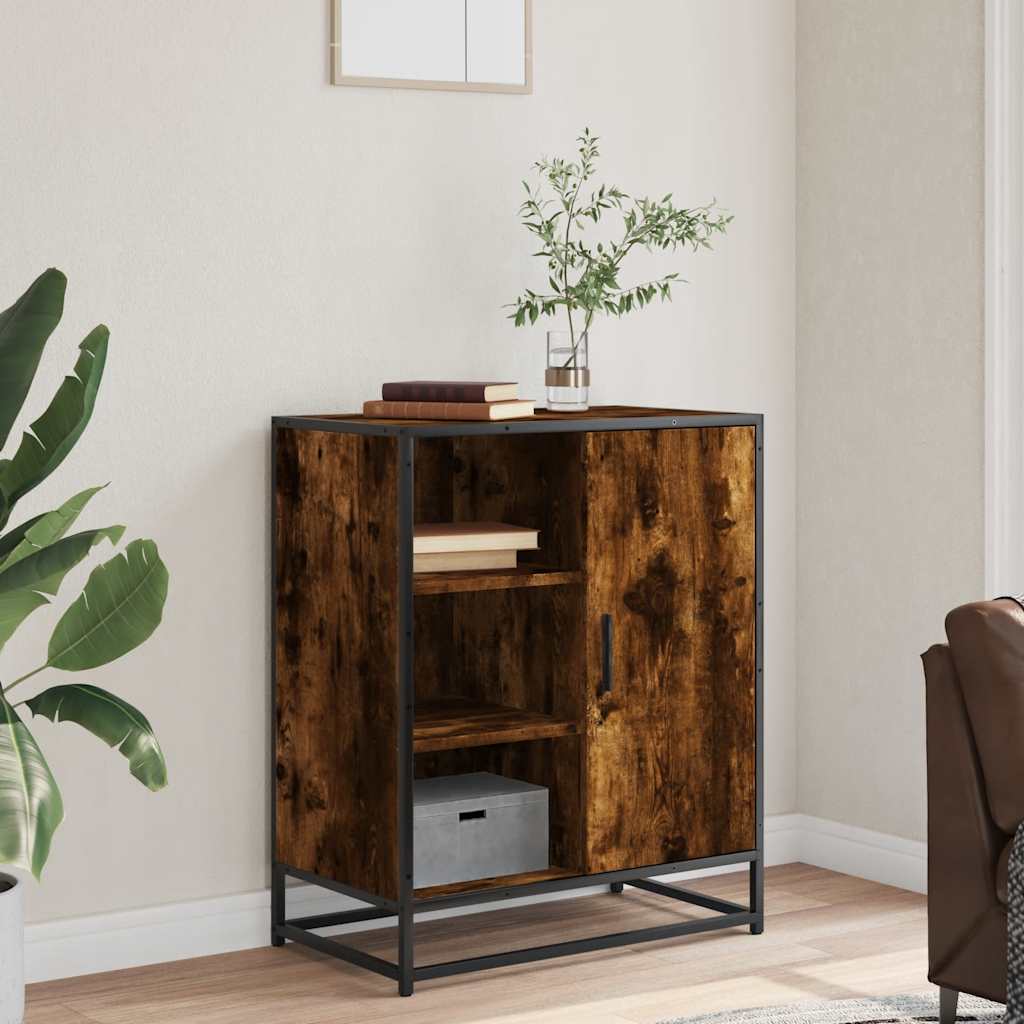 Sideboard Καπνιστή δρυς 62x35x76 cm Κατασκευασμένο ξύλο