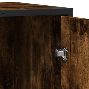 Sideboard Καπνιστή δρυς 62x35x76 cm Κατασκευασμένο ξύλο
