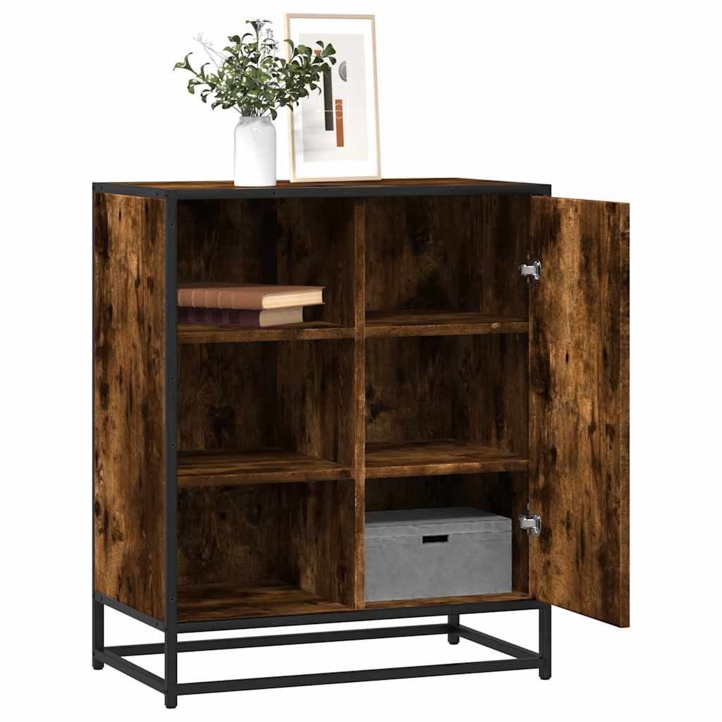 Sideboard Καπνιστή δρυς 62x35x76 cm Κατασκευασμένο ξύλο