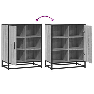 Sideboard Grey Sonoma 62x35x76 cm Ξύλινο μηχανουργικό ξύλο