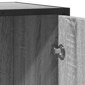 Sideboard Grey Sonoma 62x35x76 cm Ξύλινο μηχανουργικό ξύλο