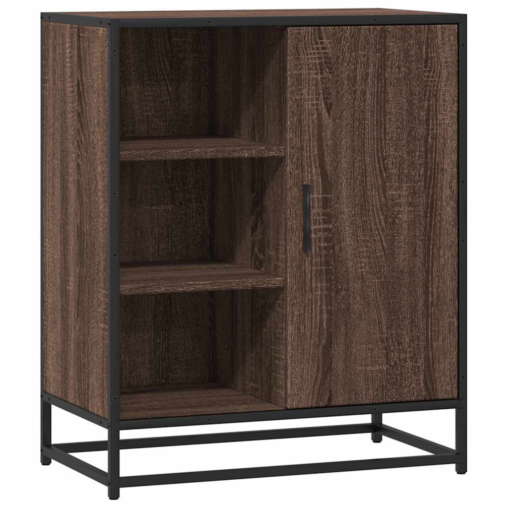 Sideboard καφέ δρυς 62x35x76 cm Ξύλο μηχανής