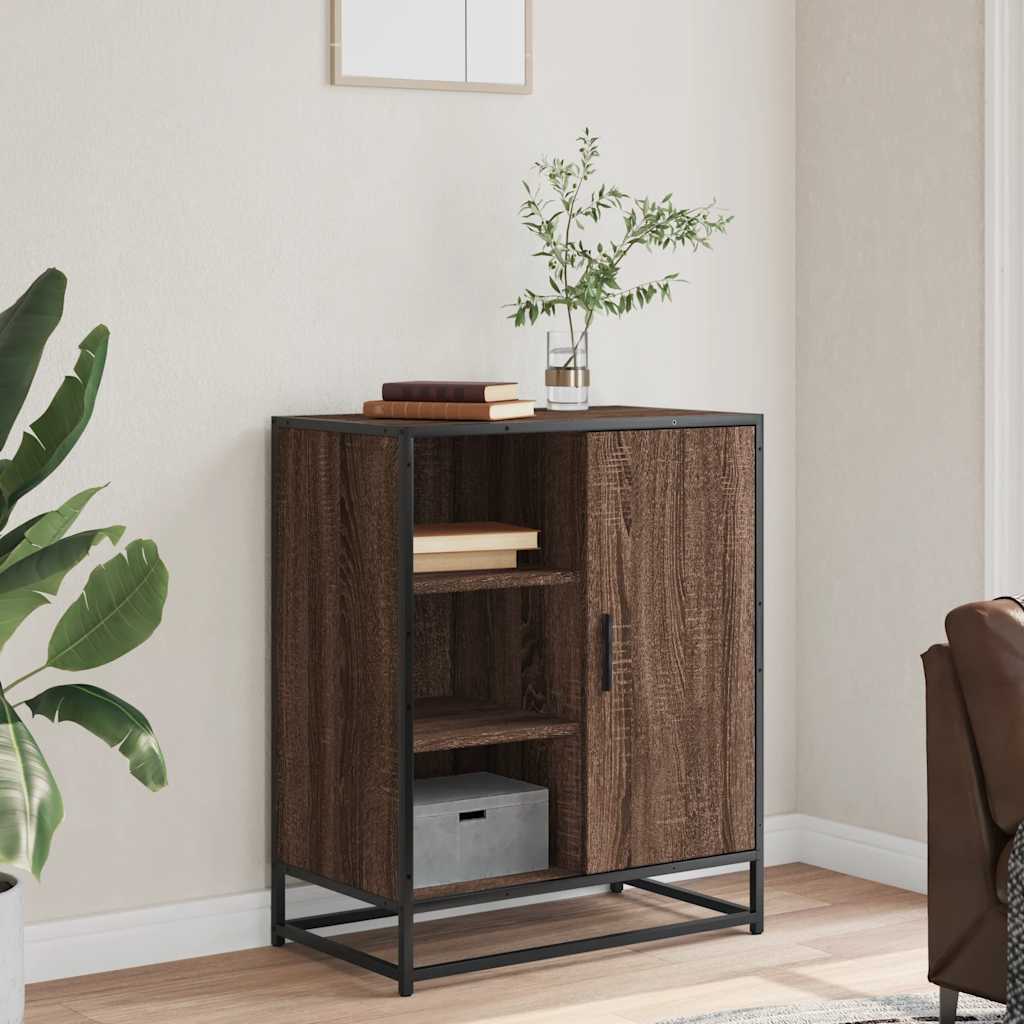 Sideboard καφέ δρυς 62x35x76 cm Ξύλο μηχανής