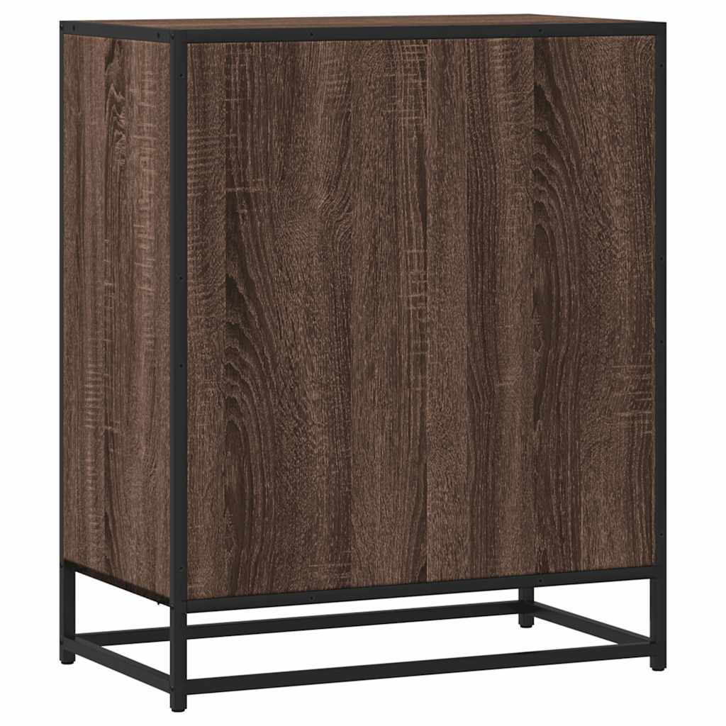 Sideboard καφέ δρυς 62x35x76 cm Ξύλο μηχανής