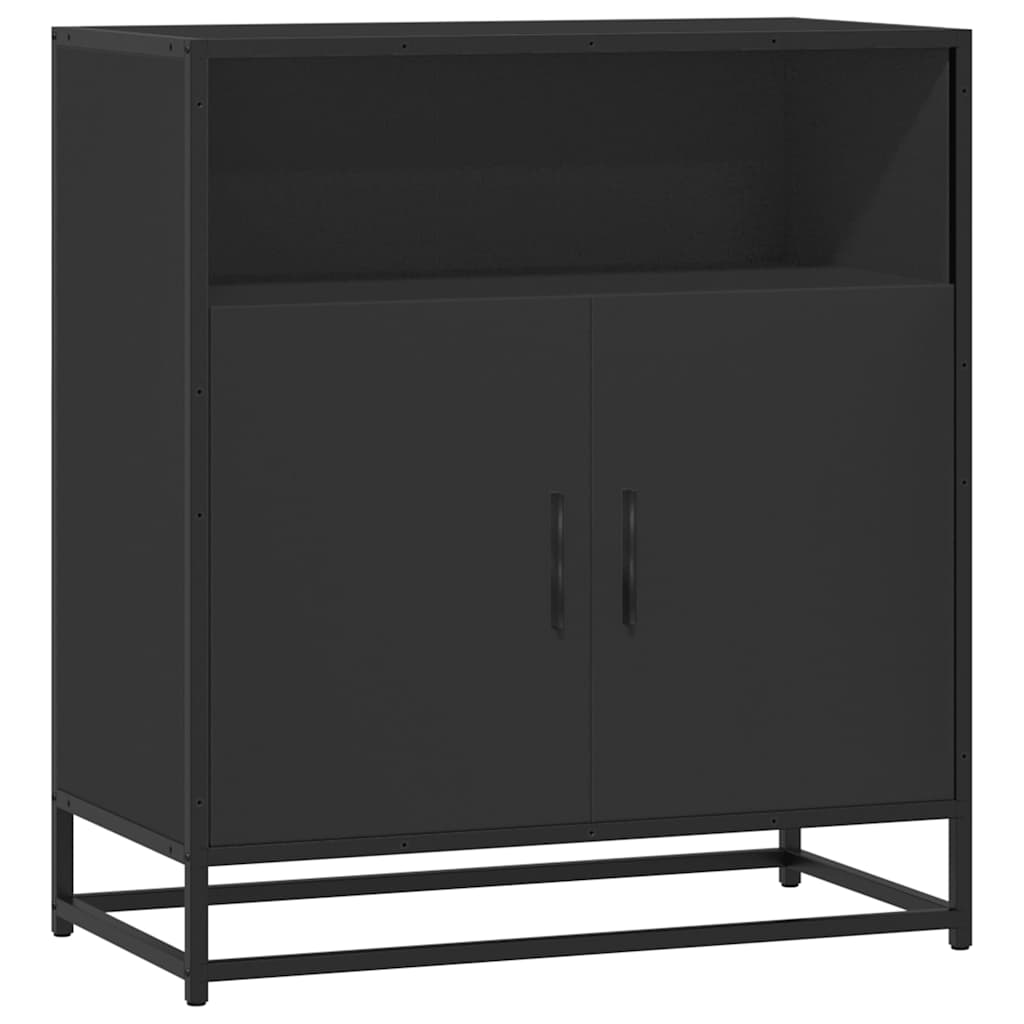 Συρταριέρα Μαύρο 68x35x76 cm Κατασκευασμένο ξύλο