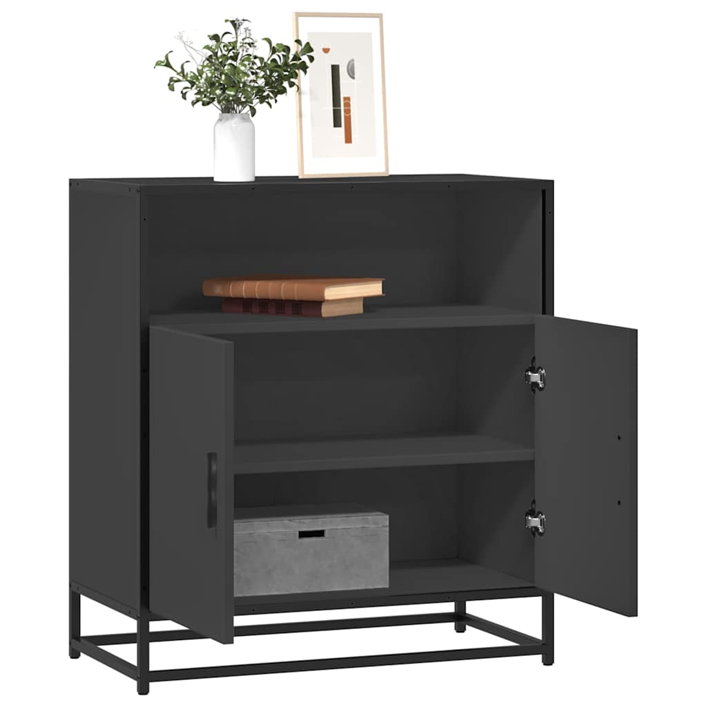 Συρταριέρα Μαύρο 68x35x76 cm Κατασκευασμένο ξύλο