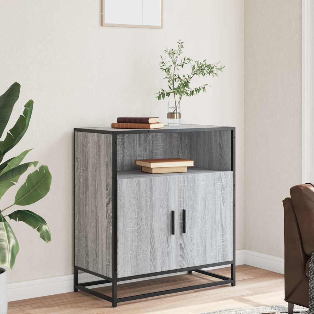 Συρταριέρα Γκρι Sonoma 68x35x76 cm Ξύλινο μηχανουργικό ξύλο