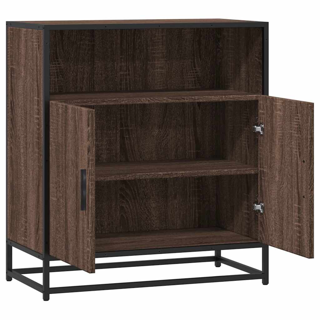 Συρταριέρα καφέ δρυς 68x35x76 cm Κατασκευασμένο ξύλο