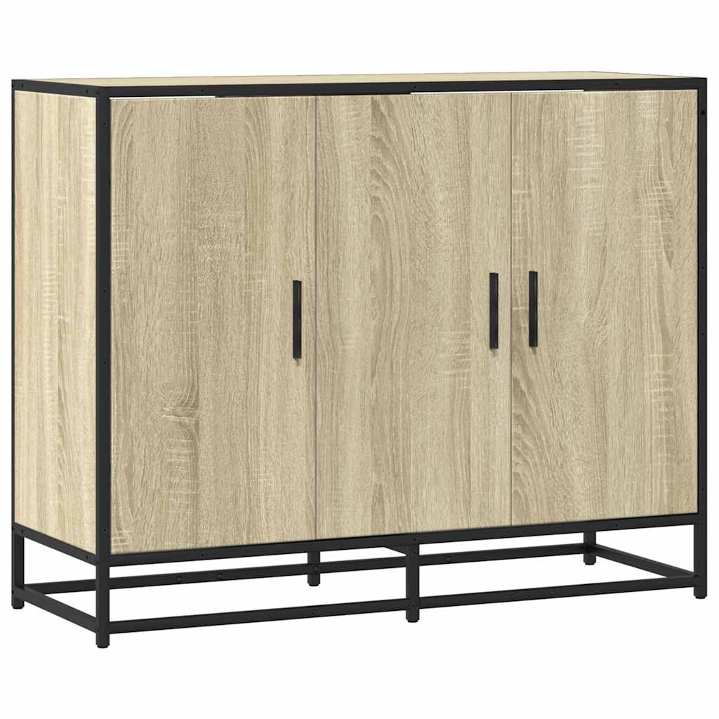 Sideboard Sonoma Oak 94x35x76 cm Κατασκευασμένο ξύλο