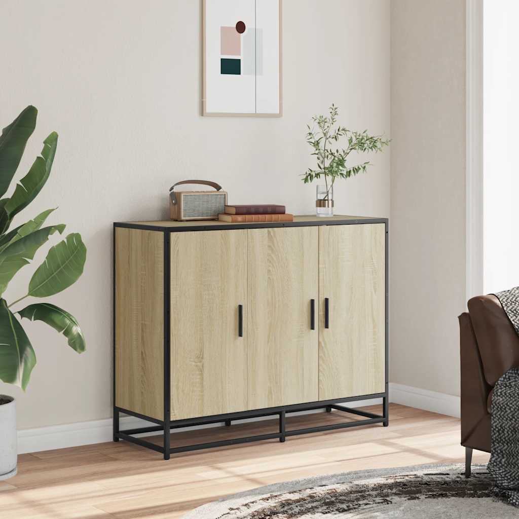Sideboard Sonoma Oak 94x35x76 cm Κατασκευασμένο ξύλο