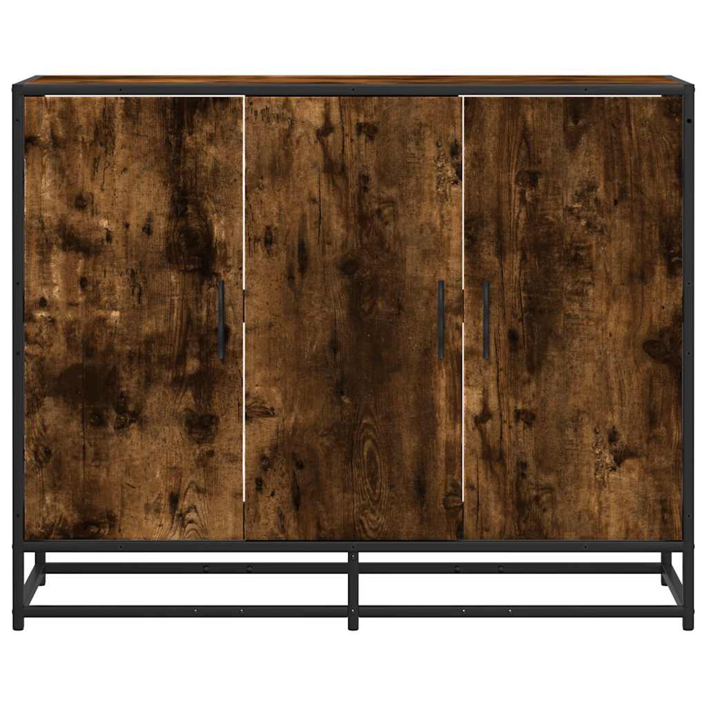 Sideboard Καπνιστή δρυς 94x35x76 cm Κατασκευασμένο ξύλο