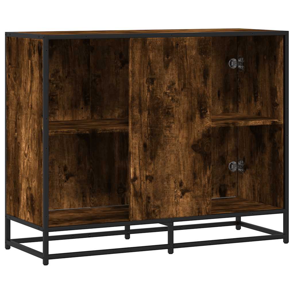 Sideboard Καπνιστή δρυς 94x35x76 cm Κατασκευασμένο ξύλο