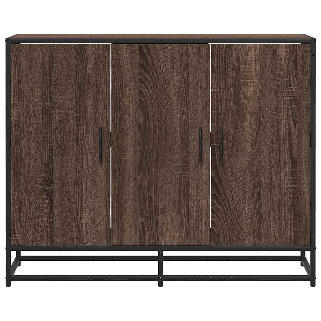 Sideboard καφέ δρυς 94x35x76 cm Κατασκευασμένο ξύλο - Pakobazaar