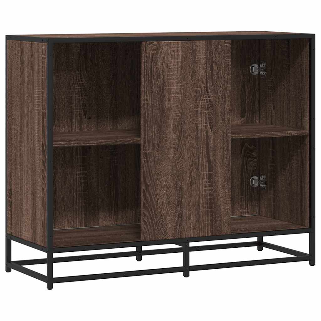 Sideboard καφέ δρυς 94x35x76 cm Κατασκευασμένο ξύλο - Pakobazaar