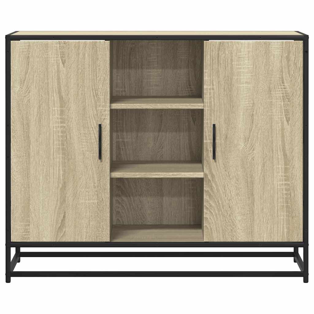Sideboard Sonoma Oak 92x35x76 cm Κατασκευασμένο ξύλο - Pakobazaar