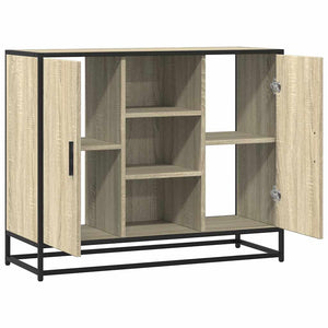 Sideboard Sonoma Oak 92x35x76 cm Κατασκευασμένο ξύλο - Pakobazaar
