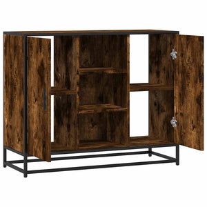 Sideboard Καπνιστή δρυς 92x35x76 cm Κατασκευασμένο ξύλο - Pakobazaar