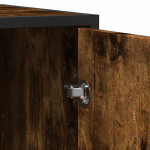 Sideboard Καπνιστή δρυς 92x35x76 cm Κατασκευασμένο ξύλο - Pakobazaar