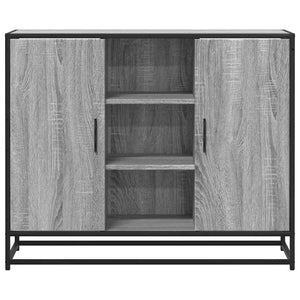 Sideboard Γκρι Sonoma 92x35x76 cm Ξύλινο μηχανουργικό ξύλο