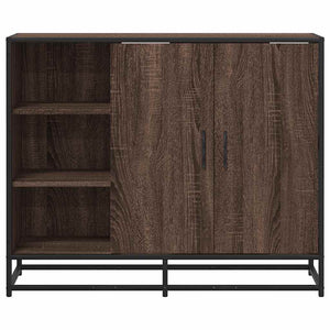 Sideboard καφέ δρυς 92x35x76 cm Ξύλινο μηχανουργικό ξύλο