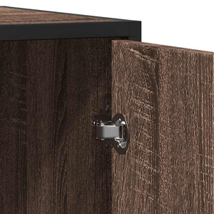 Sideboard καφέ δρυς 92x35x76 cm Ξύλινο μηχανουργικό ξύλο