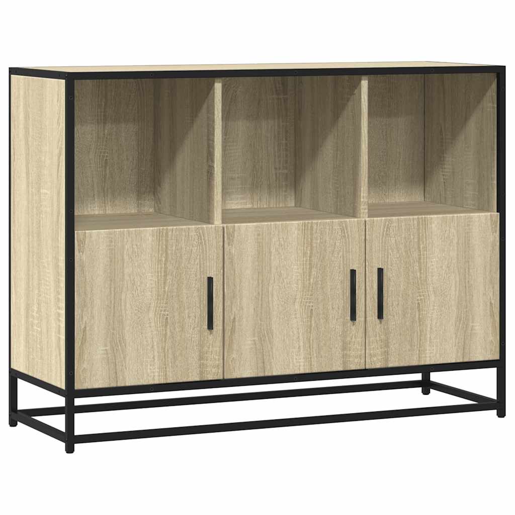 Sideboard Sonoma Oak 100x35x76 cm Κατασκευασμένο ξύλο - Pakobazaar