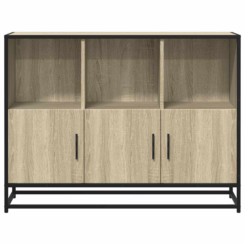 Sideboard Sonoma Oak 100x35x76 cm Κατασκευασμένο ξύλο - Pakobazaar
