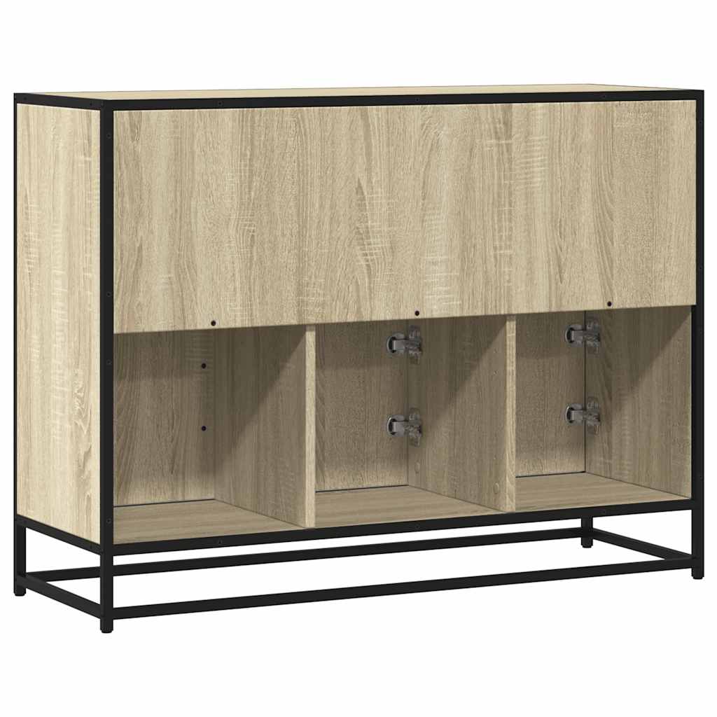 Sideboard Sonoma Oak 100x35x76 cm Κατασκευασμένο ξύλο - Pakobazaar