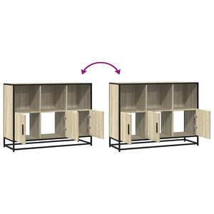Sideboard Sonoma Oak 100x35x76 cm Κατασκευασμένο ξύλο - Pakobazaar