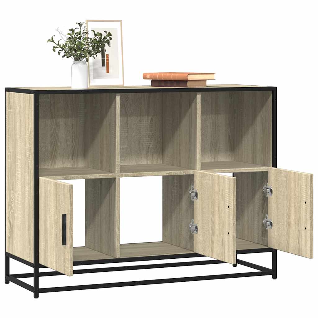 Sideboard Sonoma Oak 100x35x76 cm Κατασκευασμένο ξύλο - Pakobazaar