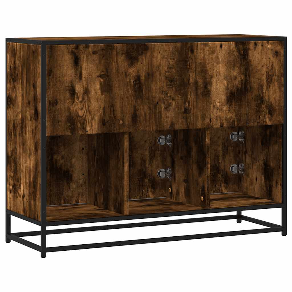 Sideboard Καπνιστή δρυς 100x35x76 cm Κατασκευασμένο ξύλο - Pakobazaar