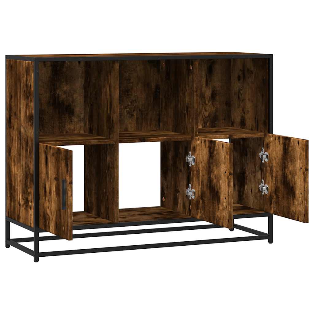 Sideboard Καπνιστή δρυς 100x35x76 cm Κατασκευασμένο ξύλο - Pakobazaar