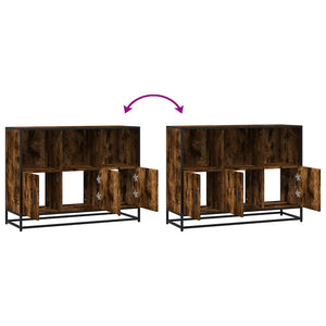 Sideboard Καπνιστή δρυς 100x35x76 cm Κατασκευασμένο ξύλο - Pakobazaar