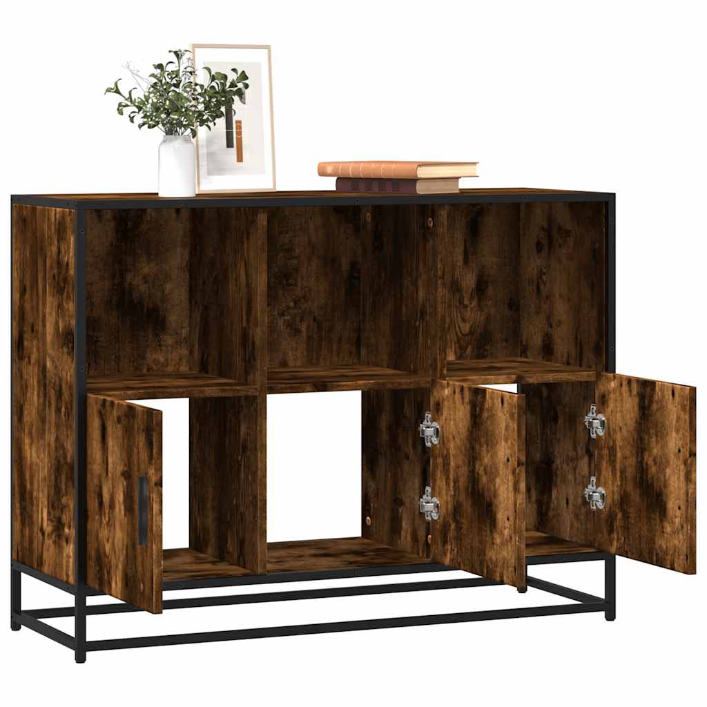Sideboard Καπνιστή δρυς 100x35x76 cm Κατασκευασμένο ξύλο - Pakobazaar