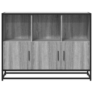 Sideboard Γκρι Sonoma 100x35x76 cm Ξύλινο μηχανουργικό ξύλο - Pakobazaar