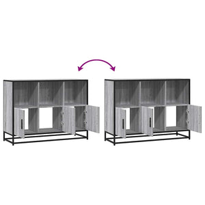Sideboard Γκρι Sonoma 100x35x76 cm Ξύλινο μηχανουργικό ξύλο - Pakobazaar