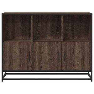 Sideboard καφέ δρυς 100x35x76 cm Κατασκευασμένο ξύλο