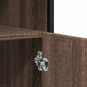 Sideboard καφέ δρυς 100x35x76 cm Κατασκευασμένο ξύλο